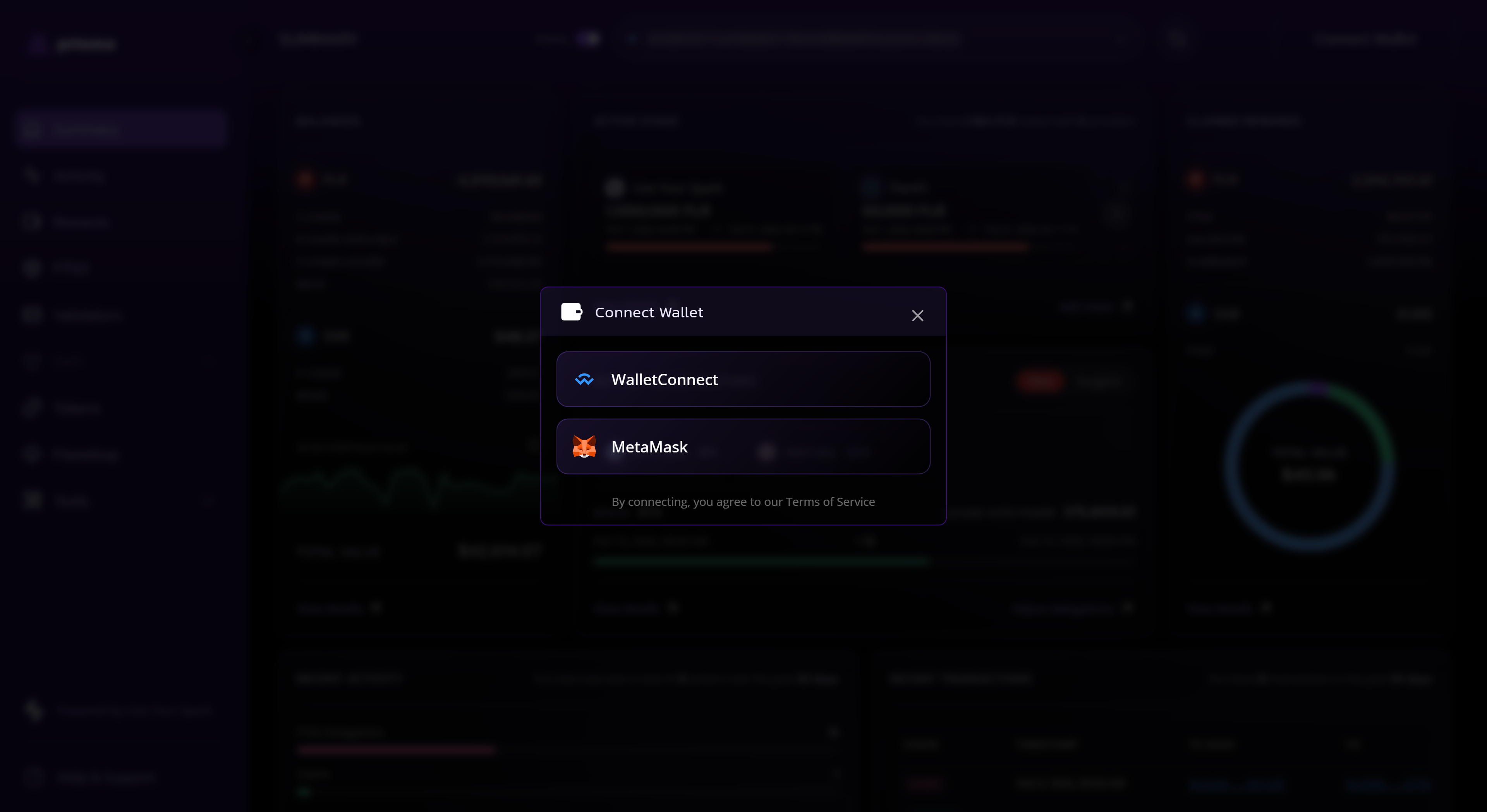 Connect Wallet modal