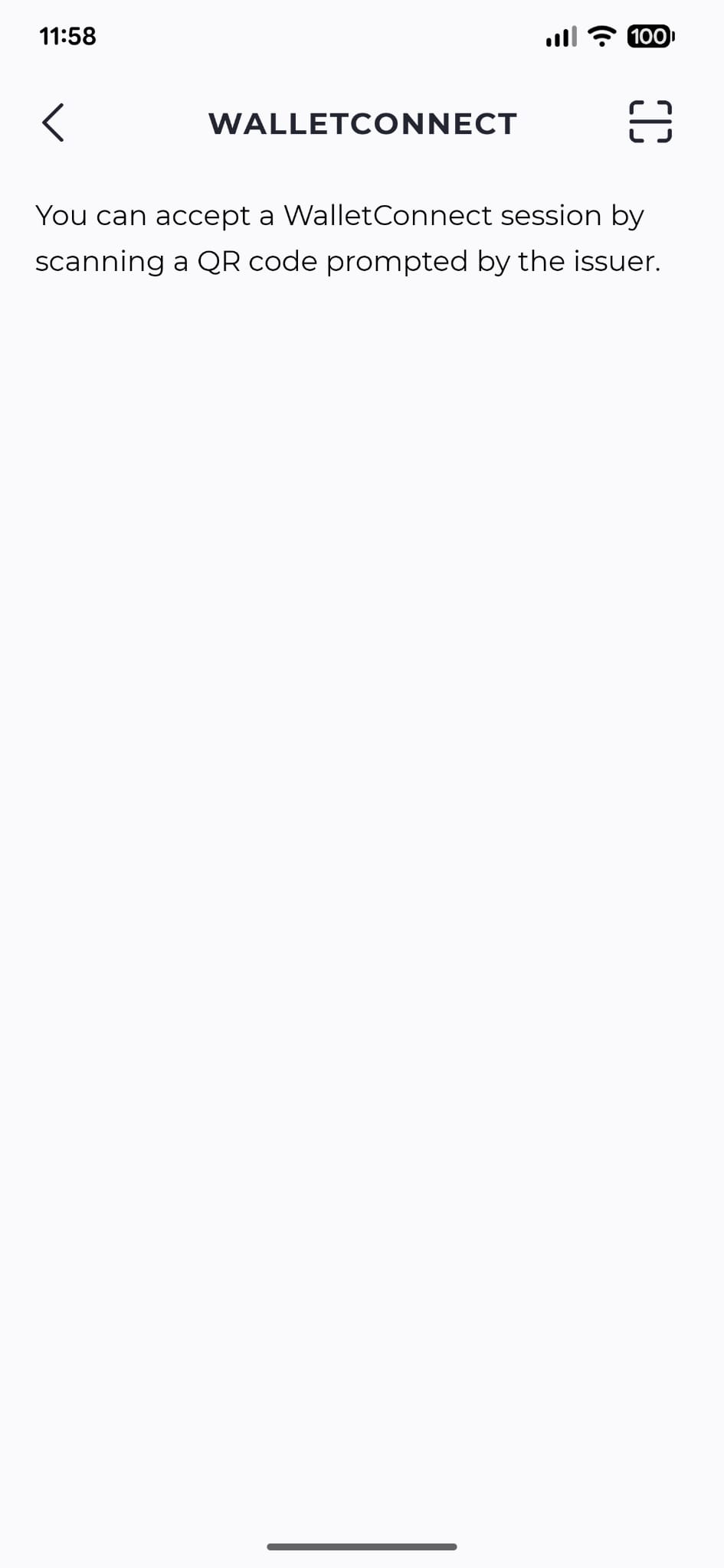 Bifrost WalletConnect scanner