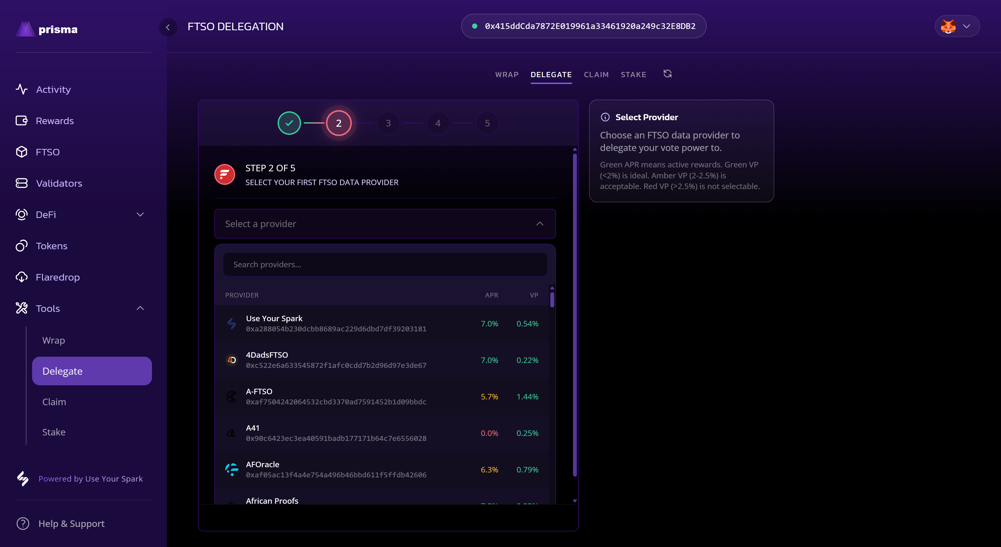 Select first provider
